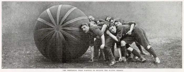 Framed Print : A Game of Pushball, Crystal Palace 1902 Framed Print : A Game of Pushball, Crystal Palace 1902