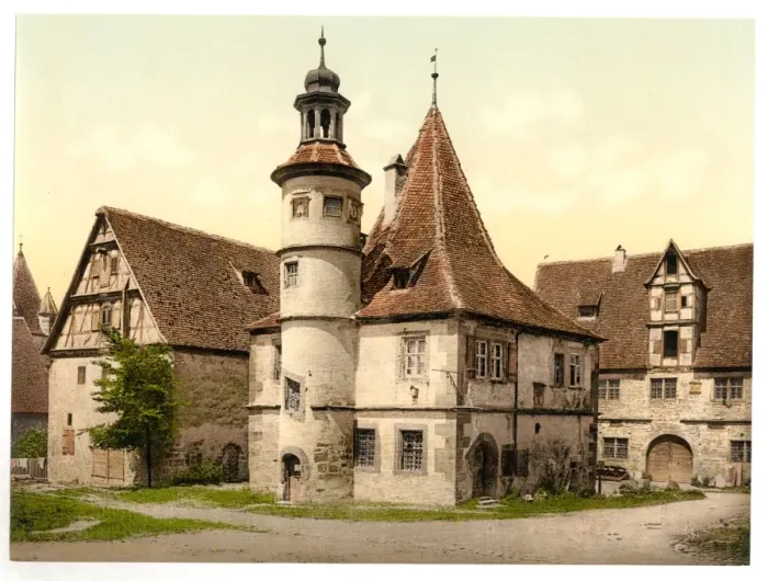 Framed Print : Gamekeepers house (i. e. Hegereiterhaus), Rothenburg (i. e. ob Framed Print : Gamekeepers house (i. e. Hegereiterhaus), Rothenburg (i. e. ob