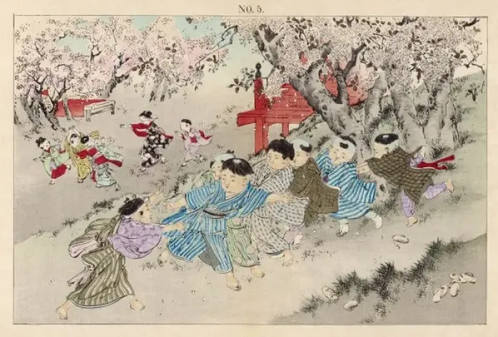Framed Print : Games / Outdoor / Japan 19C Framed Print : Games / Outdoor / Japan 19C