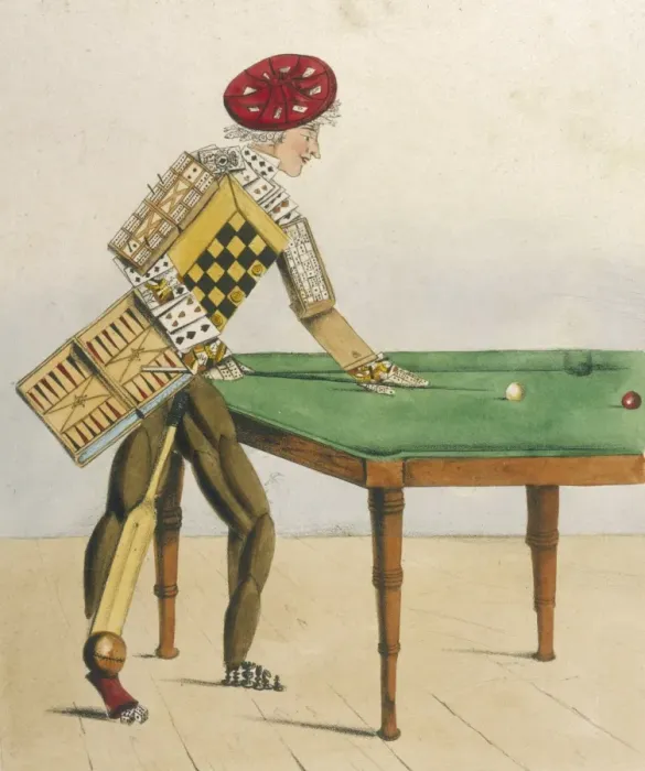 Framed Print : Gamester Plays Billiards Framed Print : Gamester Plays Billiards