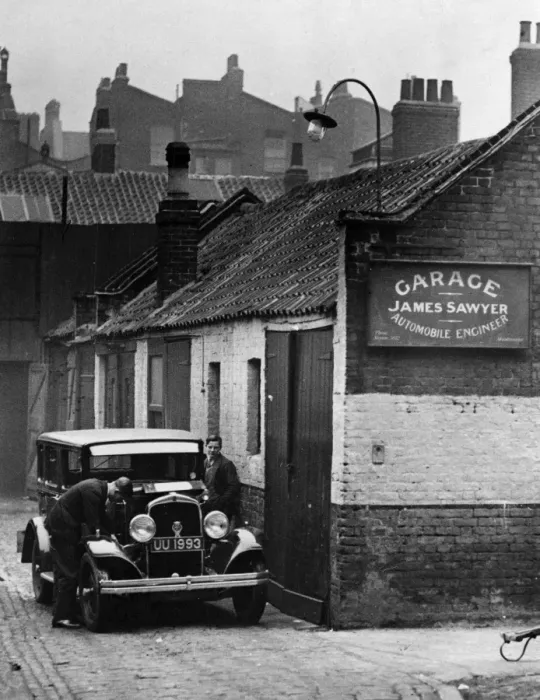 Framed Print : Garage with a Past Framed Print : Garage with a Past