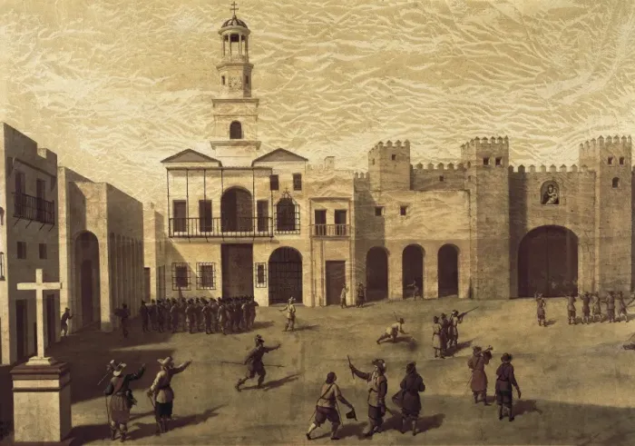 Framed Print : GARCIA, J. (16th century). View of San Juan de Framed Print : GARCIA, J. (16th century). View of San Juan de