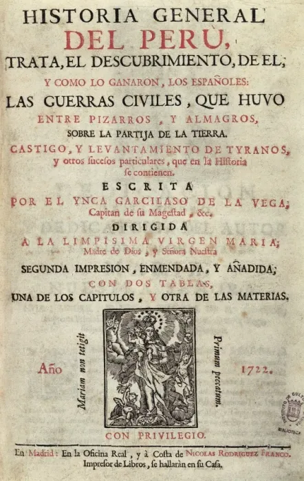Framed Print : GARCILASO DE LA VEGA, called el Inca (1539-1616) Framed Print : GARCILASO DE LA VEGA, called el Inca (1539-1616)