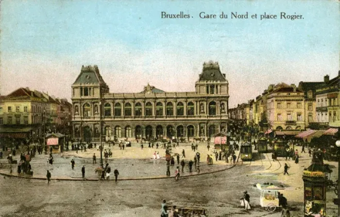 Framed Print : Gard du Nord & Place Rogier, Brussels Framed Print : Gard du Nord & Place Rogier, Brussels