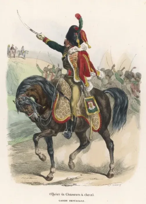Framed Print : Garde Imperiale Chasseur Framed Print : Garde Imperiale Chasseur