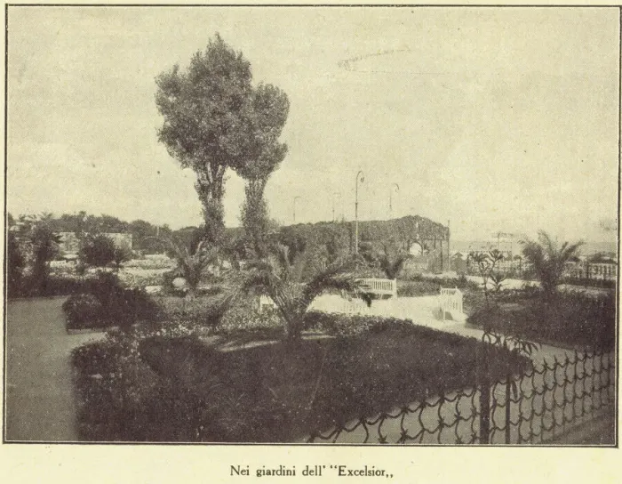 Framed Print : The garden of the Excelsior Hotel, Lido, Venice, 1924 Framed Print : The garden of the Excelsior Hotel, Lido, Venice, 1924