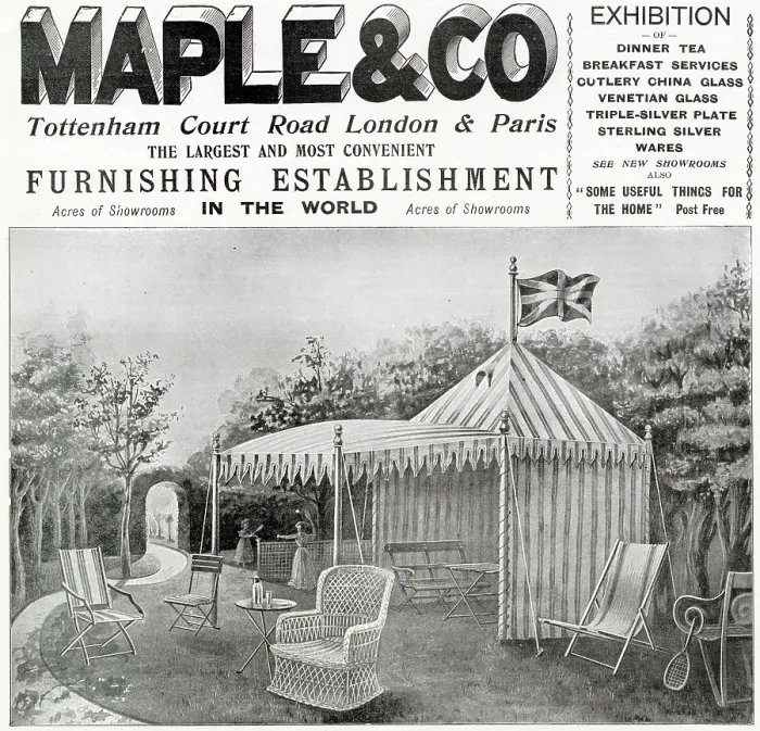 Framed Print : Garden and lawn furnishings. Date: 1901 Framed Print : Garden and lawn furnishings. Date: 1901