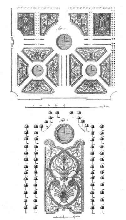 Framed Print : Garden Layouts 18th C