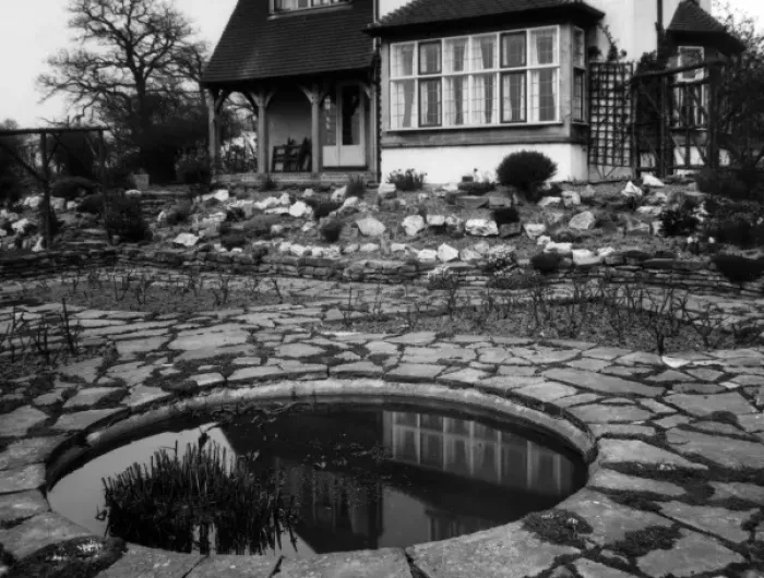 Framed Print : Garden Lily Pond Framed Print : Garden Lily Pond