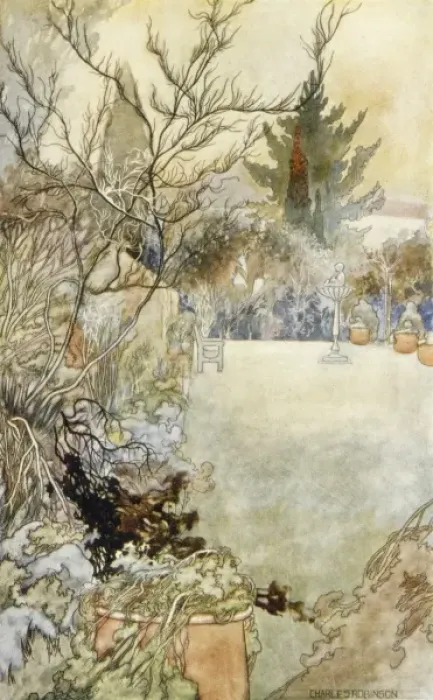 Framed Print : Garden / Loki Winter 1914 Framed Print : Garden / Loki Winter 1914