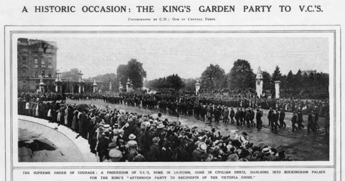 Framed Print : The garden party to V. C.s at Buckingham Palace Framed Print : The garden party to V. C.s at Buckingham Palace