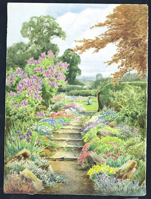 Framed Print : Garden Path Framed Print : Garden Path