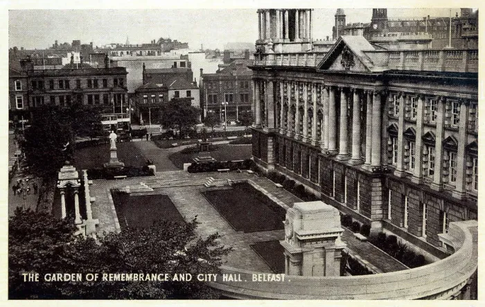 Framed Print : The Garden of Remembrance and City Hall, Belfast Framed Print : The Garden of Remembrance and City Hall, Belfast
