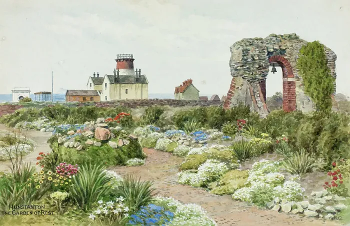 Framed Print : Garden of Rest, Hunstanton, Norfolk Framed Print : Garden of Rest, Hunstanton, Norfolk