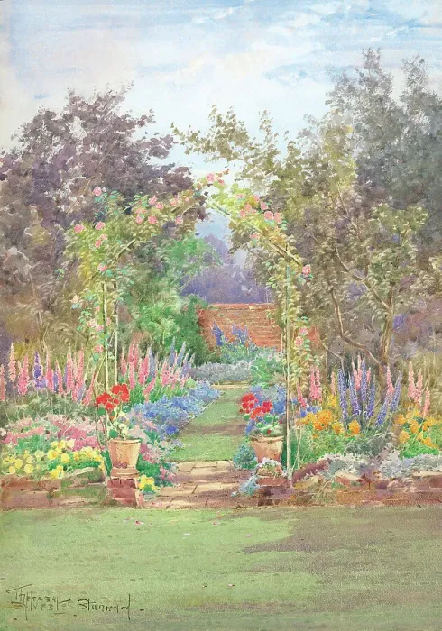 Framed Print : The Garden Walk Framed Print : The Garden Walk