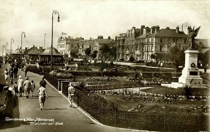 Framed Print : Garden and War Memorial, Clacton-on-Sea, Essex Framed Print : Garden and War Memorial, Clacton-on-Sea, Essex