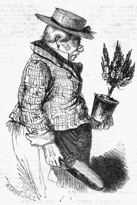 Framed Print : Gardener, 1843 Framed Print : Gardener, 1843