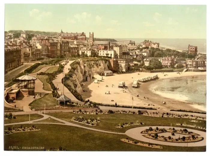 Framed Print : From the gardens, Broadstairs, England Framed Print : From the gardens, Broadstairs, England