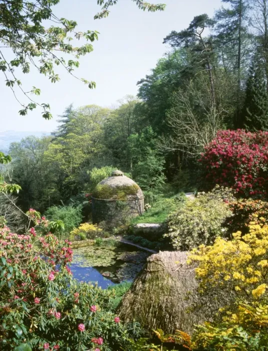 Framed Print : Gardens, Cotehele House, Tamar Valley, Cornwall Framed Print : Gardens, Cotehele House, Tamar Valley, Cornwall
