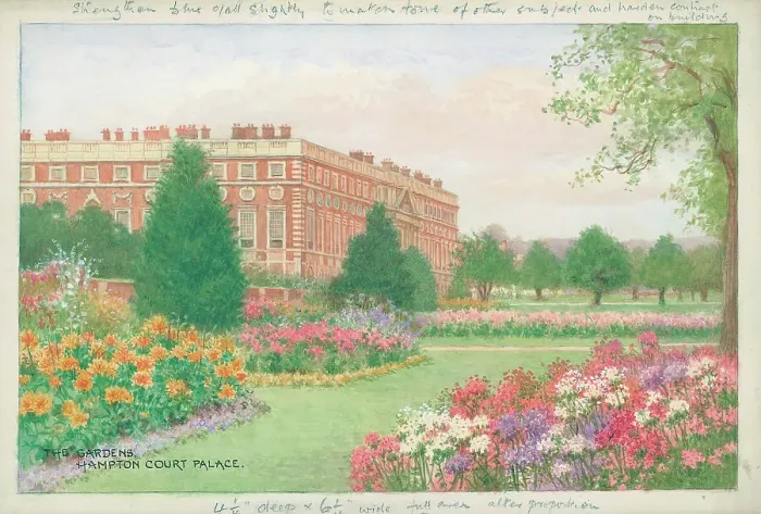 Framed Print : The Gardens, Hampton Court Palace, London Parks Framed Print : The Gardens, Hampton Court Palace, London Parks