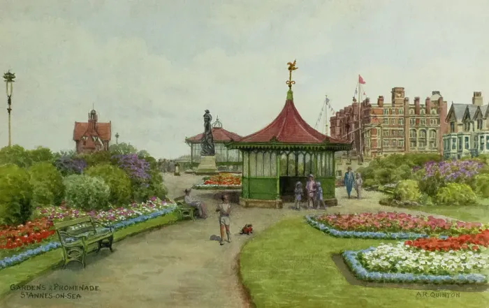 Framed Print : Gardens and Promenade, St Annes on Sea, Lancashire Framed Print : Gardens and Promenade, St Annes on Sea, Lancashire