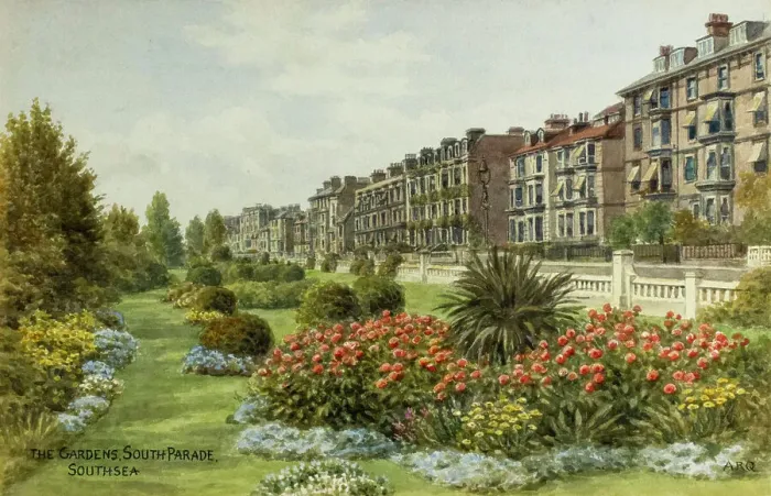 Framed Print : Gardens, South Parade, Southsea, Hampshire Framed Print : Gardens, South Parade, Southsea, Hampshire