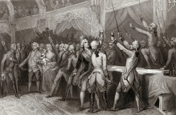 Framed Print : GARDES DU CORPS FEAST