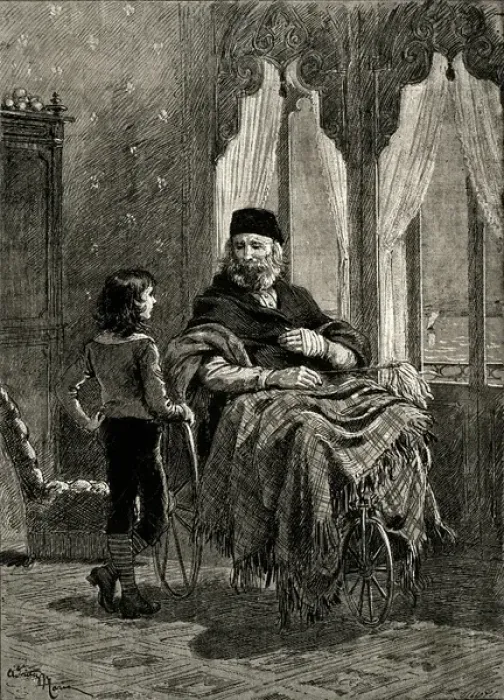 Framed Print : Garibaldi & Boy, 1882 Framed Print : Garibaldi & Boy, 1882