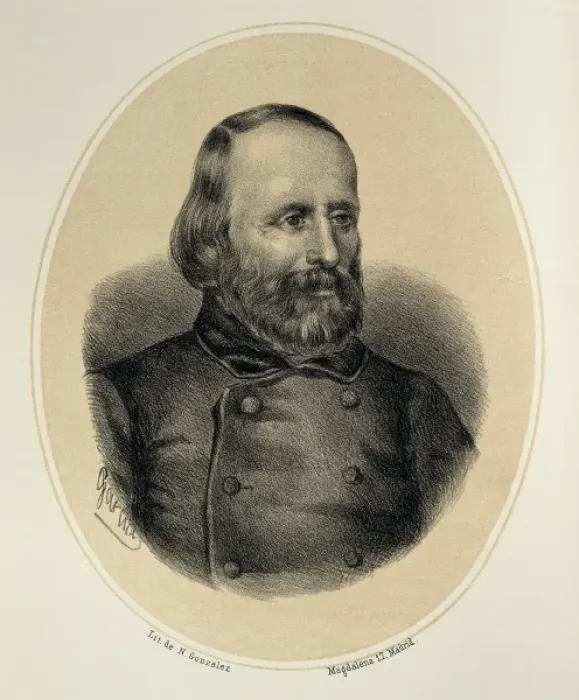 Framed Print : GARIBALDI, Giuseppe (1807-1882). Italian military Framed Print : GARIBALDI, Giuseppe (1807-1882). Italian military