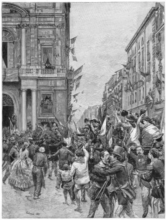 Framed Print : Garibaldi Takes Naples Framed Print : Garibaldi Takes Naples