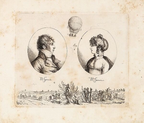 Garnerin, husband and wife, French ballooning couple