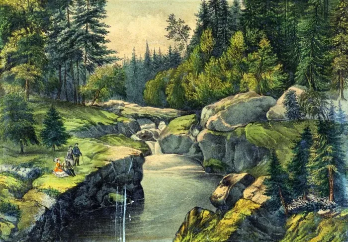 Framed Print : The Garnet Pool. White Mountains Framed Print : The Garnet Pool. White Mountains