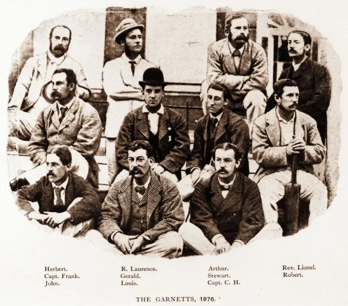 Framed Print : Garnett Family Cricket Team, 1876 Framed Print : Garnett Family Cricket Team, 1876