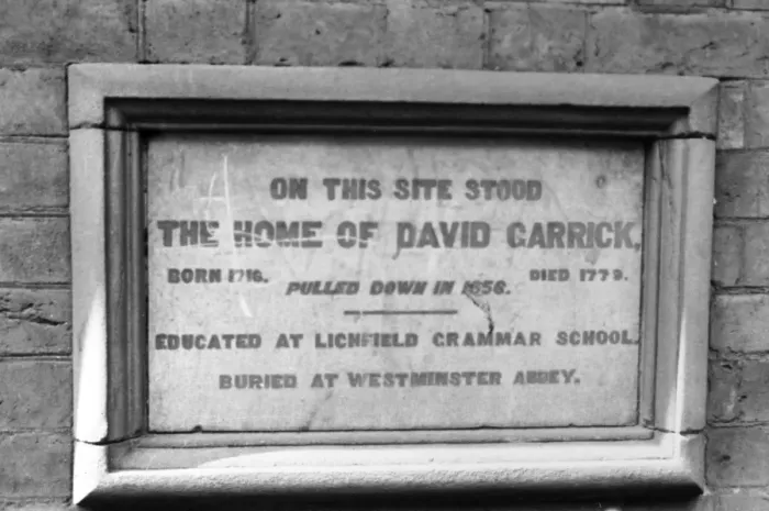 Framed Print : Garrick Plaque Framed Print : Garrick Plaque