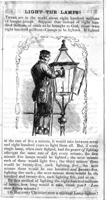 Framed Print : Gas Lamp Attended To Framed Print : Gas Lamp Attended To