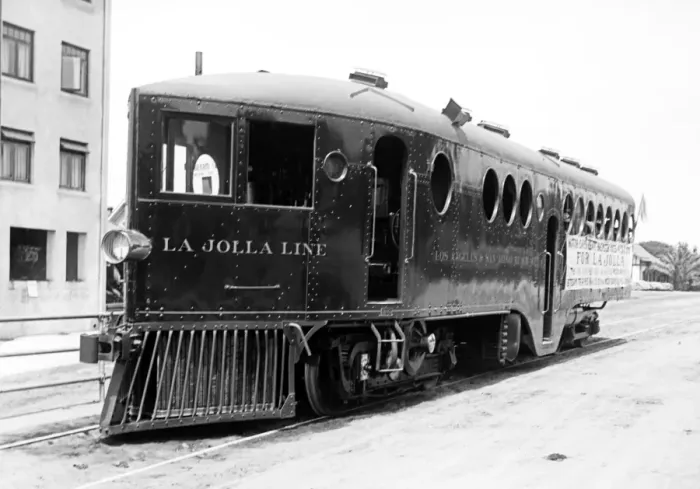 Framed Print : A gasoline motor car running from San Diego, La Holla, Calif Framed Print : A gasoline motor car running from San Diego, La Holla, Calif