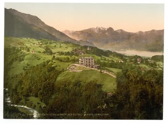 Framed Print : Gast and Kurhaus, Obwalden, Unterwald, Switzerland Framed Print : Gast and Kurhaus, Obwalden, Unterwald, Switzerland