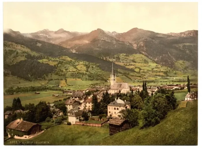 Framed Print : Gastein (i. e. Hof Gastein), Salzburg, Austro-Hungary