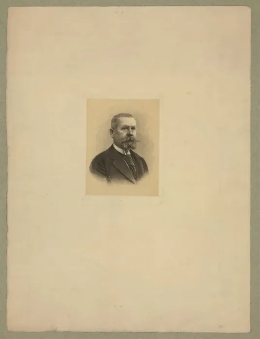 Framed Print : Gaston Tissandier, French balloonist, head-and-shoulders por Framed Print : Gaston Tissandier, French balloonist, head-and-shoulders por