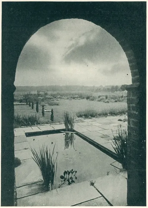 Framed Print : The Gate House Garden & Terrace, Limpsfield Framed Print : The Gate House Garden & Terrace, Limpsfield