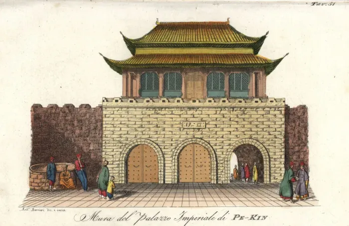 Framed Print : Gate of the Imperial Palace in Peking, China Framed Print : Gate of the Imperial Palace in Peking, China