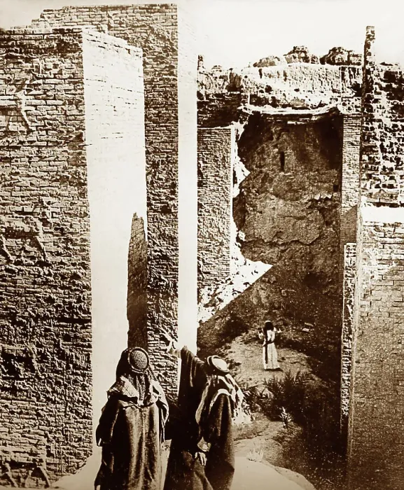 Framed Print : Gate of Ishtar, Babylon, Iraq, Victorian period Framed Print : Gate of Ishtar, Babylon, Iraq, Victorian period