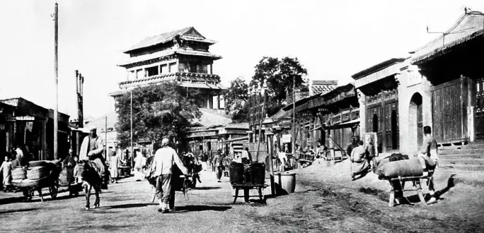 Framed Print : Gate of Victory, Beijing, China, early 1900s Framed Print : Gate of Victory, Beijing, China, early 1900s