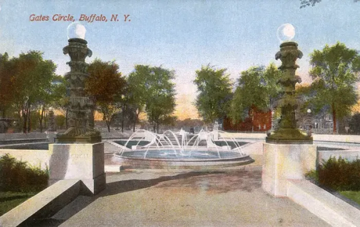 Framed Print : Gates Circle, Buffalo, New York State, USA Framed Print : Gates Circle, Buffalo, New York State, USA