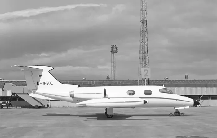 Framed Print : Gates Learjet 23 D-IHAQ Framed Print : Gates Learjet 23 D-IHAQ