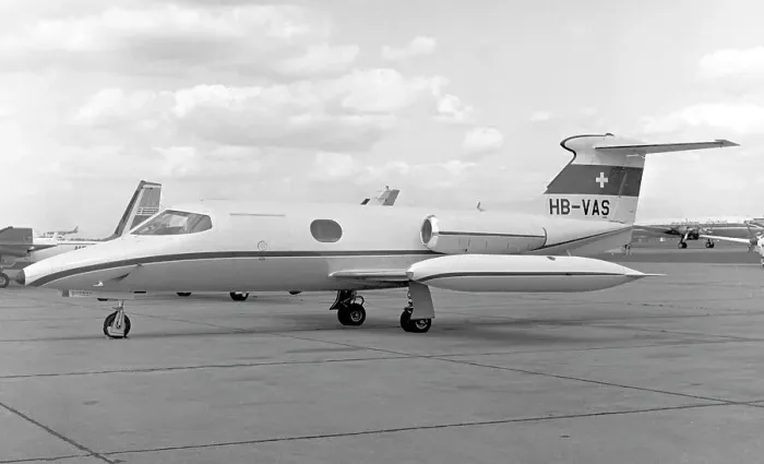 Framed Print : Gates Learjet 24 HB-VAS Framed Print : Gates Learjet 24 HB-VAS