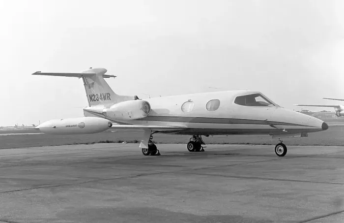 Framed Print : Gates Learjet 24 N234WR Framed Print : Gates Learjet 24 N234WR