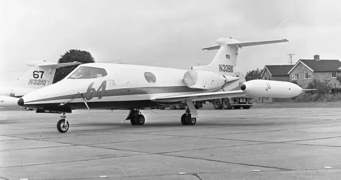 Framed Print : Gates Learjet 24A N33BK Framed Print : Gates Learjet 24A N33BK