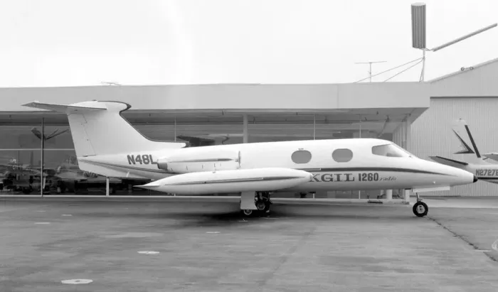 Framed Print : Gates Learjet 24A N48L Framed Print : Gates Learjet 24A N48L