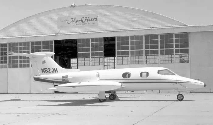 Framed Print : Gates Learjet 24A N52JH Framed Print : Gates Learjet 24A N52JH